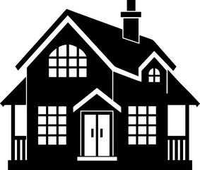 house silhouette vector