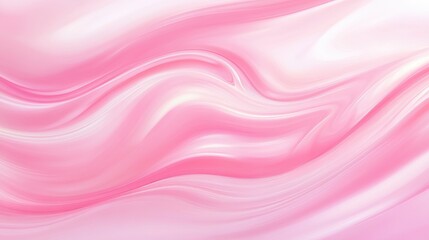 Canvas Print - a pink and white background with a pink wave