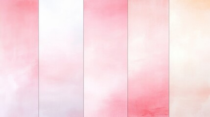 Canvas Print - Pink and white background with a pink and white stripe