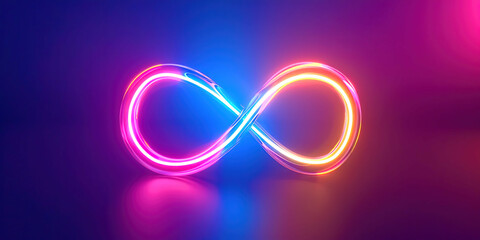 Aufkleber - Neon infinity sign