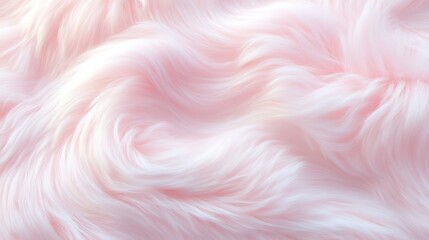 Canvas Print - a close up of a pink fur texture