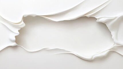 Canvas Print - a white background with a white tear in it
