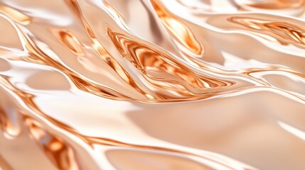 Rose gold design with a textured hammered surface