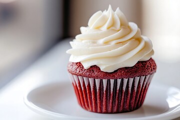 Poster - Red Velvet Cupcake with Creamy Frosting