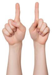 Sticker - PNG Hands finger white background gesturing.