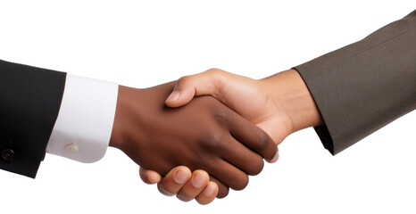 Wall Mural - PNG Hand handshake agreement transparent background