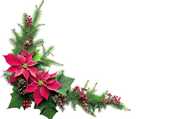 Wall Mural - png christmas corner arrangement christmas flower plant.