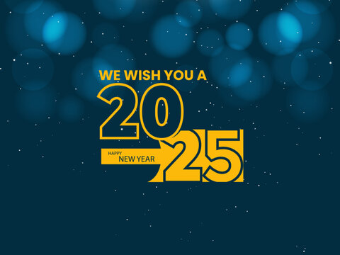 2025 celebration holiday beautiful background with firework effect
