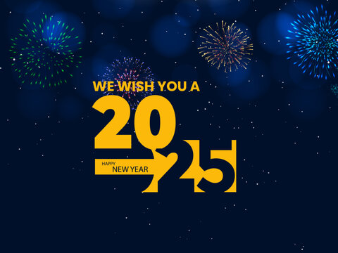 2025 new year celebration holiday card invitation background