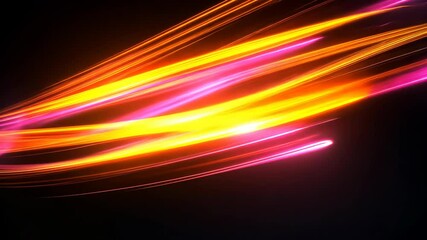Poster - Dynamic abstract visualization of vibrant colors and flowing light patterns at high speed