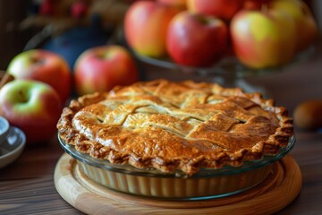 Apple pie, with its flaky crust and sweet apple filling, is a beloved dessert that symbolizes comfort and tradition