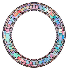 Sticker - PNG  Oval art nouveau white background dishware porthole.