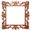 © Rawpixel.com - PNG Copper square frame vintage white background architecture rectangle.