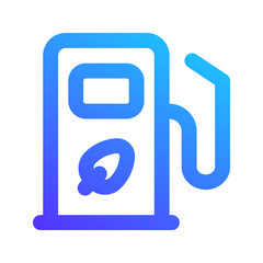 Sticker - biofuel gradient icon