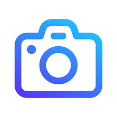 Sticker - camera gradient icon