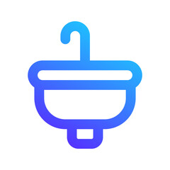 Sticker - sink gradient icon