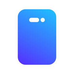 Poster - smartphone gradient fill icon