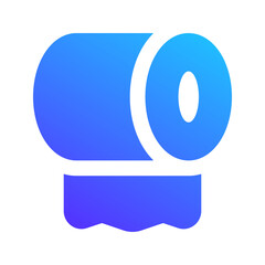 Poster - toilet paper gradient fill icon