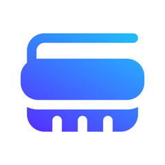 Sticker - washing brush gradient fill icon