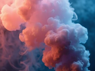 Poster - smoke on black background