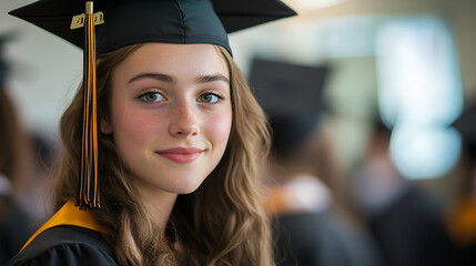 Canvas Print - student graduating