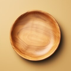 empty wooden plate