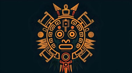 Poster - AZTEC CONCEPT ILLUSTRATION