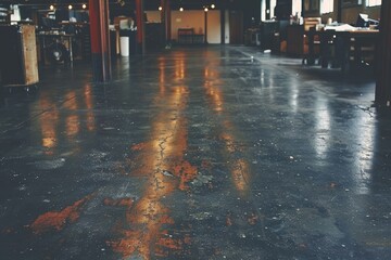 Poster - Reflective Floor of an Industrial Building