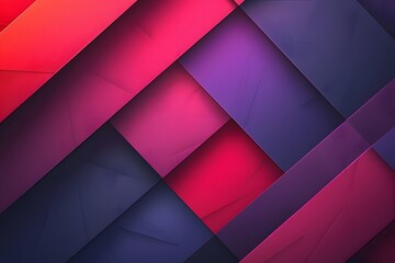Poster - Vibrant Geometric Abstract Background with Layered Colors