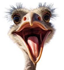 png selfie of a ostrich animal bird wildlife.