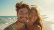 © bvbflo1 - Beautiful young couple smiling on a summer day at the beach
