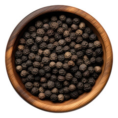 Wall Mural - PNG A small black pepper bowl spice food white background.