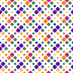 Poster - Geometrical diagonal square pattern background - abstract colorful vector graphic from squares