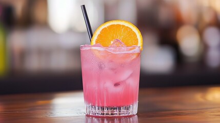 Pink cocktail for the party