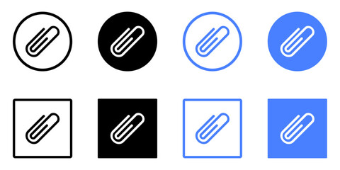 Poster - Link icon paperclip attached file icons web page url buttons attachment document sign symbol