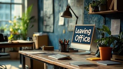 Poster - An office with a 