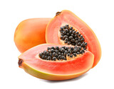 papaya isolated on transparent background