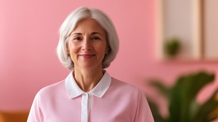 Senior woman receiving help with her daily routine, bright and supportive, nurturing care environment