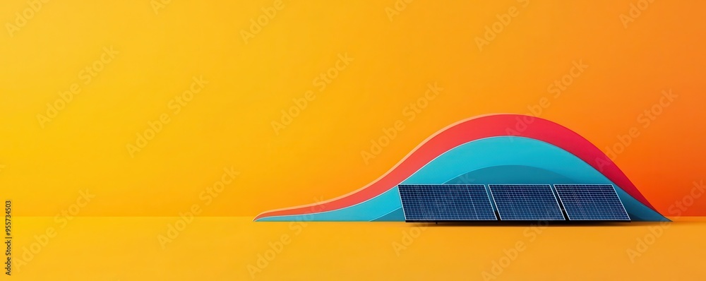 Creative infographic showing solar panel installation growth over time ...
