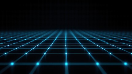 Aufkleber - A black and white image of a grid of blue squares