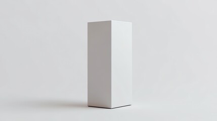 Poster - White Rectangular Pedestal Against White Background