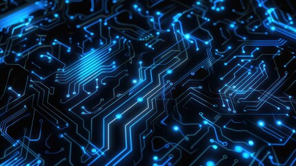 Poster - Abstract Electronic Circuit Board
