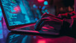 © abiii - Cyber-Secure: Female Fortifying Her Email Against Hackers
