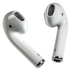 Poster - PNG  Wireless bluetooth earpods electronics appliance device.