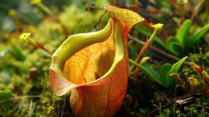 Canvas Print - Close-up of a Pitcher Plant