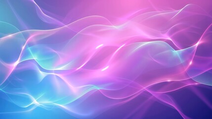 Poster - Abstract Glow with Purple and Blue Hues