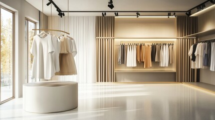 Wall Mural - modern clothing store interior