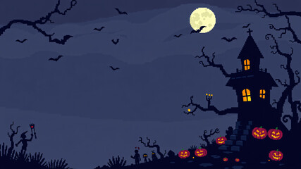 halloween background with pumpkin