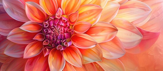 Wall Mural - Brightly Colored Vibrant Open Flower In Full Bloom