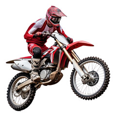 Sticker - PNG  A man riding motorcross motorcycle motocross vehicle helmet.